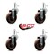 Service Caster 4 High Temp Glass Filled Nylon Wheel Swivel 7/16'' Grip Ring Stem Caster Set, 4PK SCC-GR20S414-GFNSHT-716138-4 - alternate 3